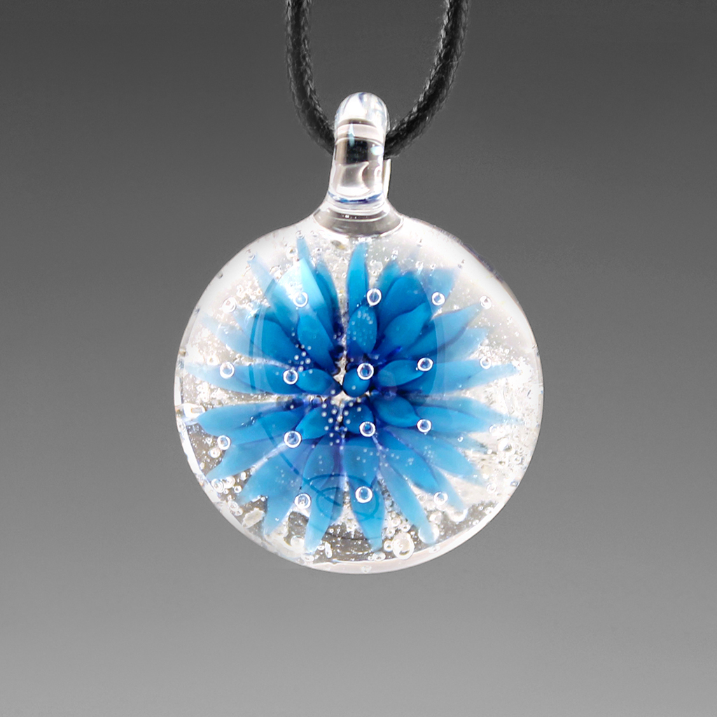 Glass Jellyfish Pendant Boro Necklace Glass Peace Lampwork | Etsy |  Jellyfish pendant, Lampwork glass pendants, Handmade glass beads